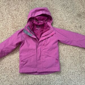 L.L. Bean Kids Purple 3 in one coat